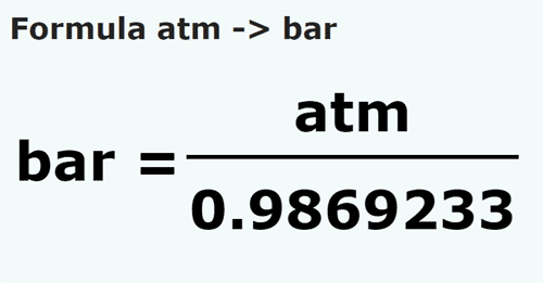Atmospheres to Bars - atm to bar convert atm to bar